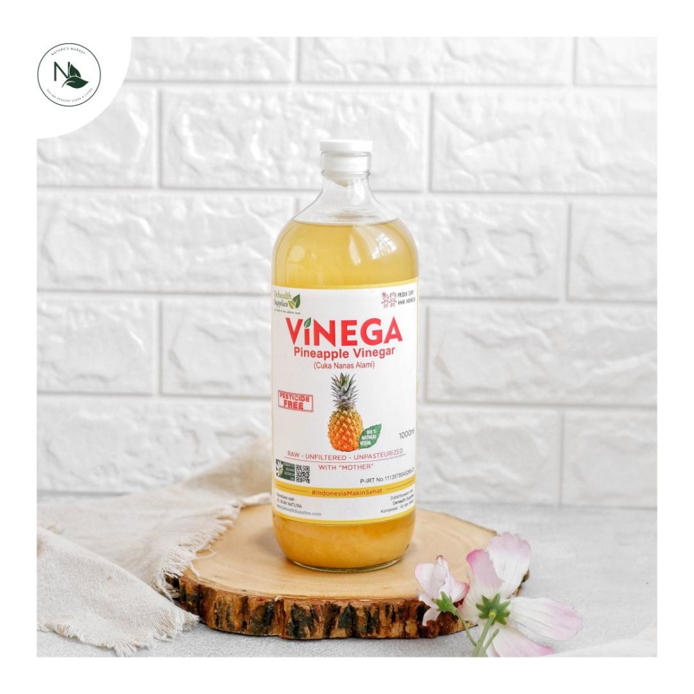DeHealth Supplies Pineapple Vinegar 1000ml Botol  Kaca  